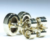 Gold Opal Studs Rear View