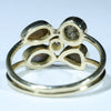 Solid Opal Gold Ring Rear View