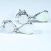Easy Wear Silver Opal Drop Stud Earring Design