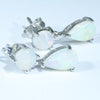 Coober Pedy White Opal Silver Earring (7mm x 5mm) Code - BB45