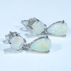 Sterling Silver - 4 Solid Coober Pedy White Opals