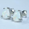 Sterling Silver - Solid Coober Pedy White Opal