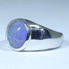 Easy Wear Silver Opal Men's Ring Design