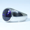 Sterling Silver - Solid Lightning Ridge Black Opal