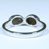 Solid Opal Silver Ring Rear View