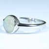 Sterling Silver - Solid Lightning Ridge Dark Opal