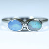 Natural Australian Boulder Opal Silver Ring