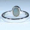 Australian Solid Boulder Opal Silver Ring - Size 6.75 Code CC137