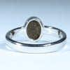 Solid Opal Silver Ring Rear View
