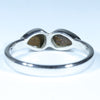 Solid Opal Silver Ring Rear View