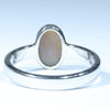 Solid Opal Siver Ring Rear View