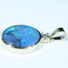 Gold Opal Pendant Side View