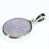 10k Gold - Solid Lightning Ridge Dark Opal - Natural Diamond