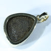Solid Opal Gold Pendant Rear View