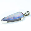 Gold Opal Pendant Side View