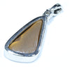 Solid Opal White Gold Pendant Rear View