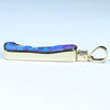 Natural Boulder Opal Gold Pendant Side View