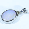 Sterling Silver - Solid Lighting Ridge Crystal Opal - Natural Diamond