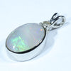 Sterling Silver - Solid Lighting Ridge Dark Opal  - Natural Diamond