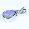 Sterling Silver - Solid Lighting Ridge Crystal Opal - Natural Diamond