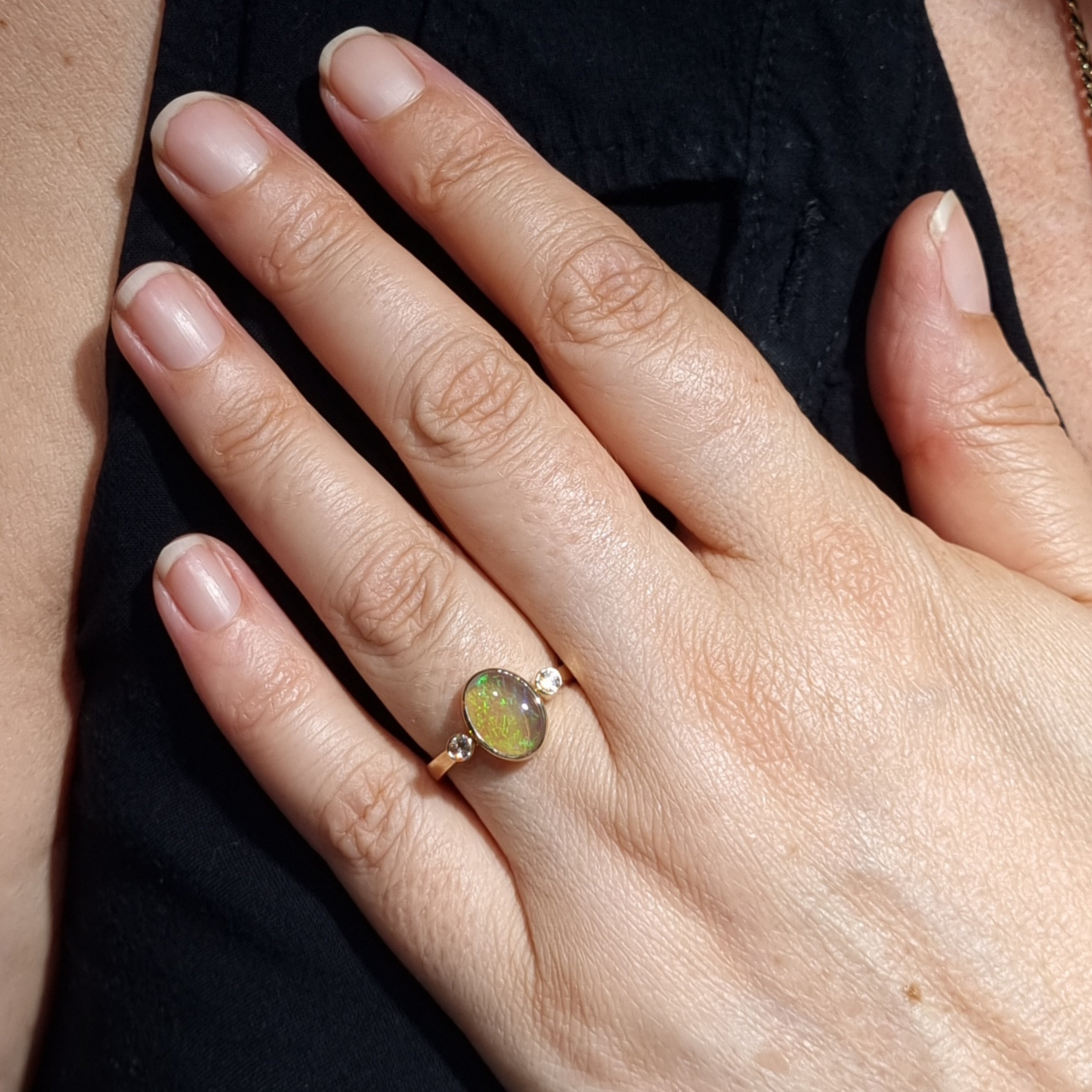 Gold ring clearance crystal