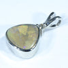 Sterling Silver - Solid Queensland Boulder Opal - Natural Diamond