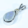 Sterling Silver - Solid Lighting Ridge Dark Opal - Natural Diamond