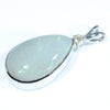 Sterling Silver- Solid Lightning Ridge Dark Opal - Natural Diamond
