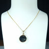 Australian Koroit Opal Matrix and Diamond  Gold Pendant (15mm x 15mm) Code - AA34