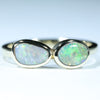 Natural Australian Boulder Opal Gold Ring