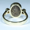 Natural Solid Australian Boulder Opal and Diamond Gold Ring - Size 7.5  US Code - EM180