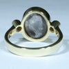 Mintabie Solid Dark Opal Gold Ring  - Size 7.5 Code - EM183