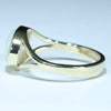 Mintabie White Opal Gold Ring  - Size 6.75 Code - EM199
