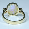 Australian Crystal Opal and Diamond Gold Ring  - Size 7.25 Code - EM181