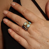 Easy Wear Gold Opal and Gemstone Ring Design