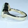Mintabie Crystal Opal Gold Ring  - Size 7.5 Code - EM185