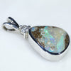 Silver Opal Pendant Side View